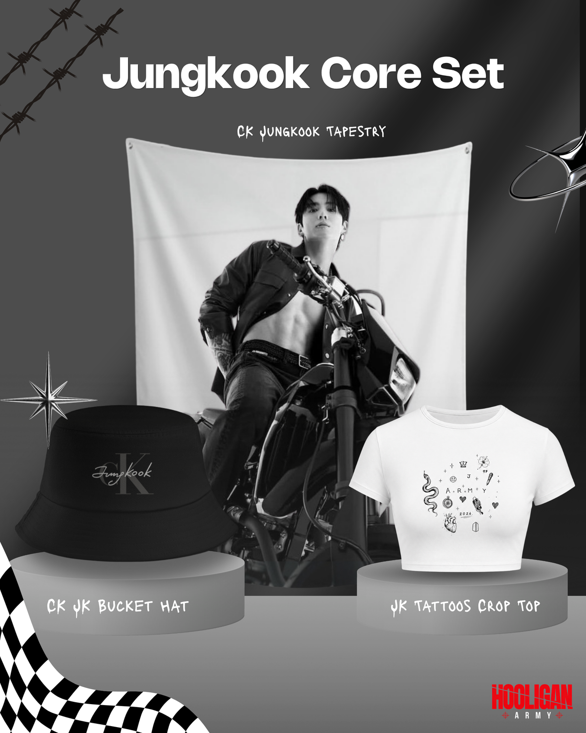 Jungkook Core Set | BTS Inspired Army Merch